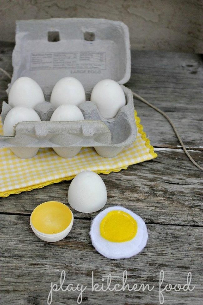 Real Eggs On Checkered Cloth