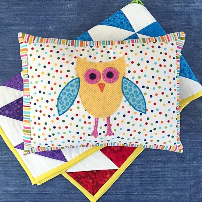 Owl Pillows Pink Eyes Pop
