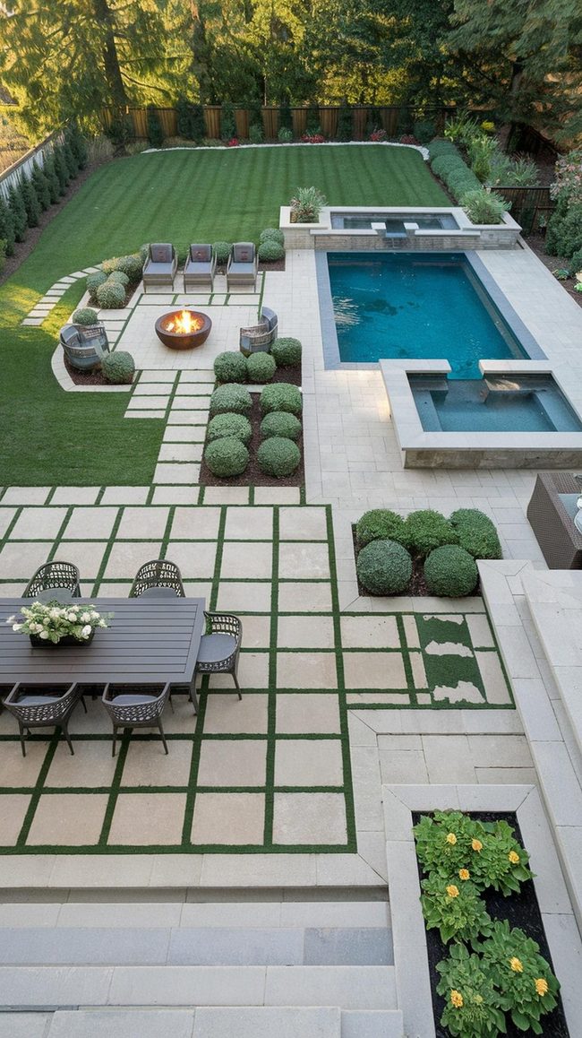 Zoned Back Garden With Multiple Living Spaces
