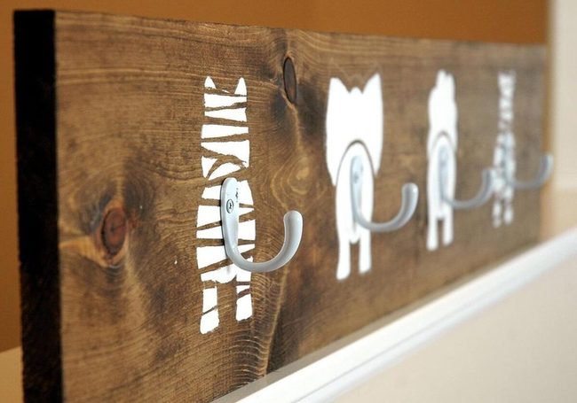 Colorful Kids Coat Rack