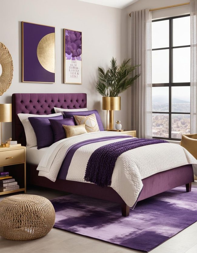 Purple Walls with Steellic Accents