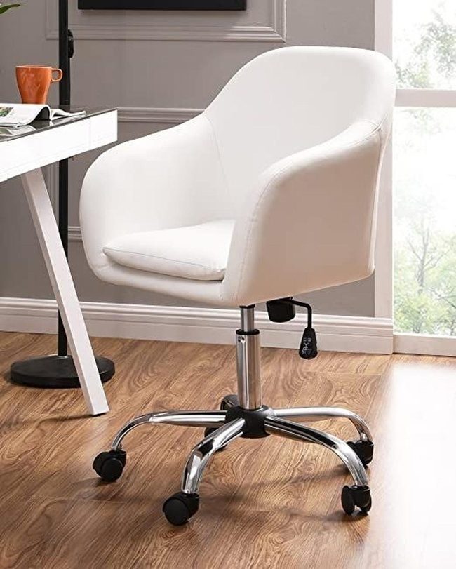 Gray Padded Swivel Work Chair