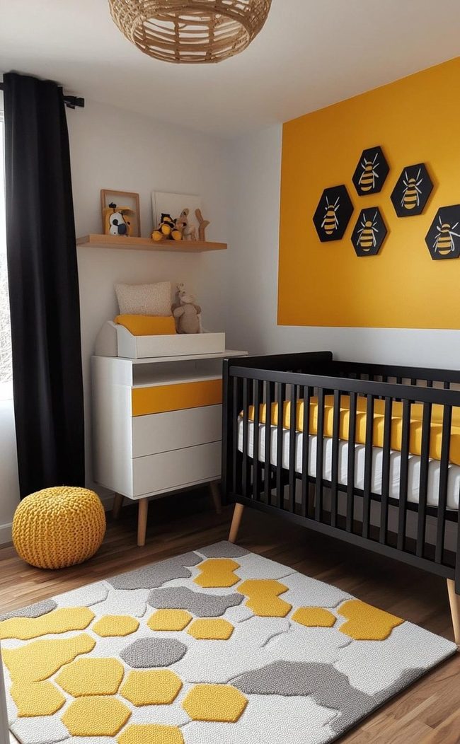 Black Crib Yellow Walls