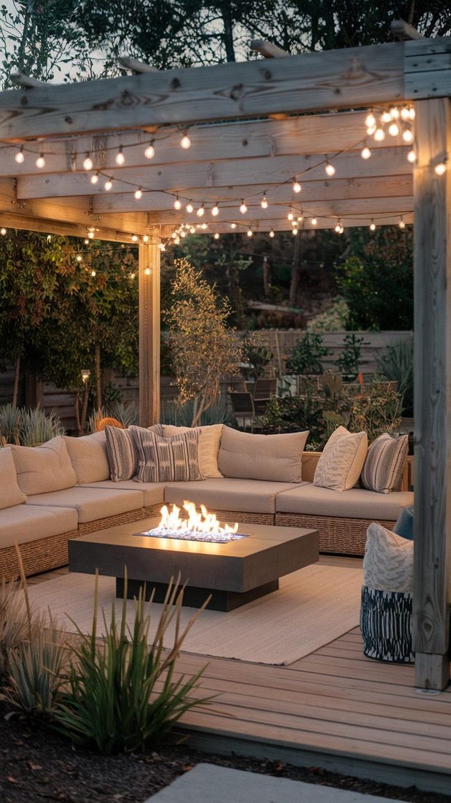 Exterior Sectional Under Pergola