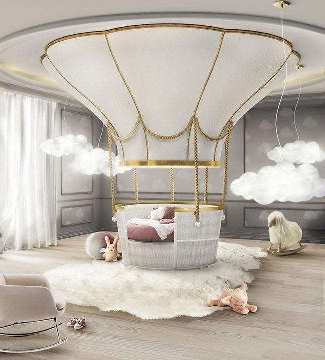 Floating Balloon Beds In Clouds