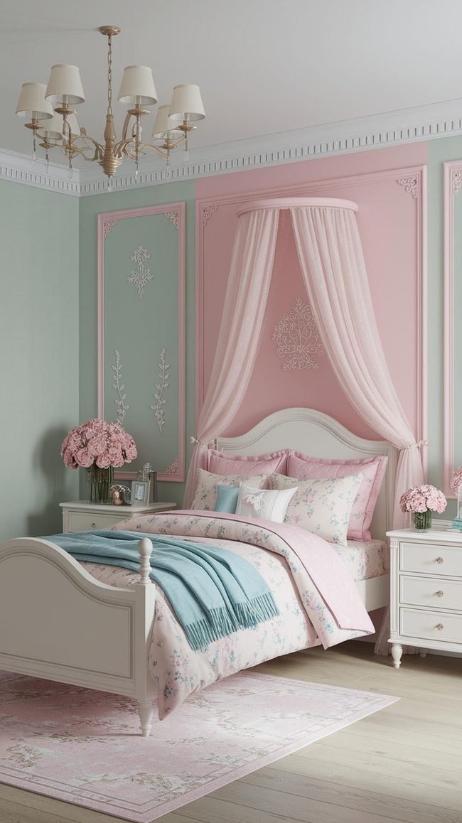 Pastel Colors With Floral Touches