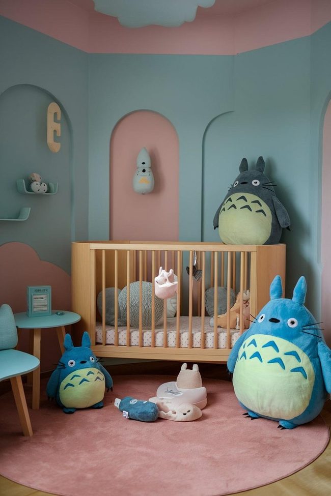 Japanese Animation Inspired Pastel Nursery