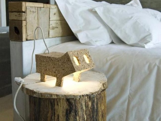 Cork Animal Lamp Bedroom