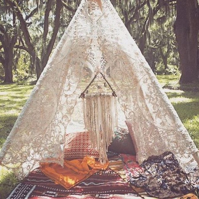 Lace Tent Sunlit Sanctuary