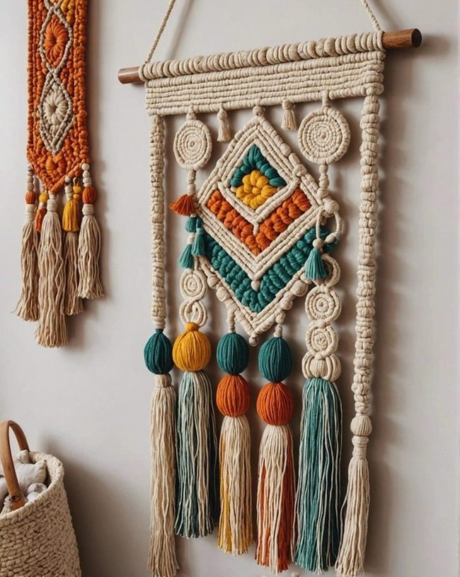 Macrame Tassel Wall Art