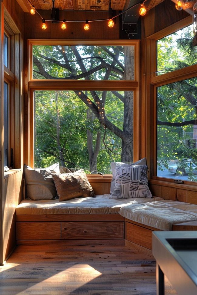 Built-In Window Seat Kitchen