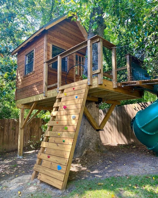 Colorful Climbing Treehouse