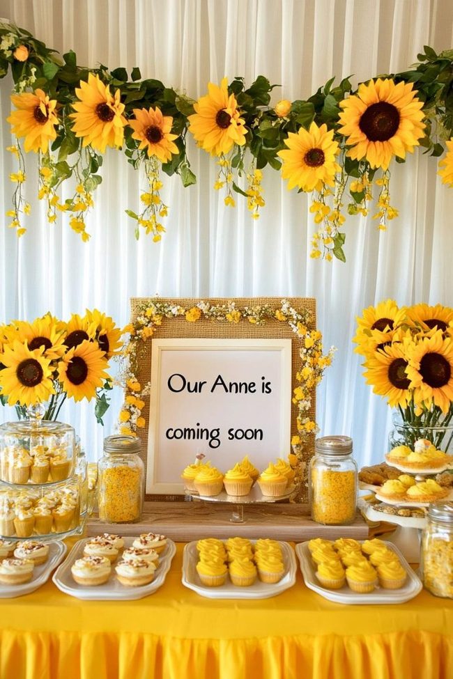 Cheerful Yellow Sunflower Party