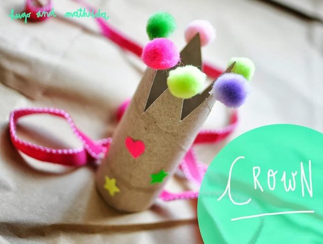 Pompom Crown With Pointed Edges