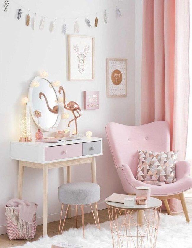 Pink Gradient Bedroom Sanctuary