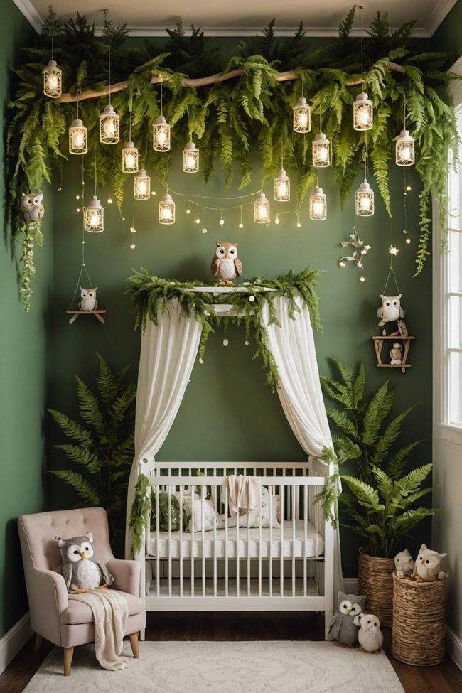Emerald Canopy With Woodland Creatures