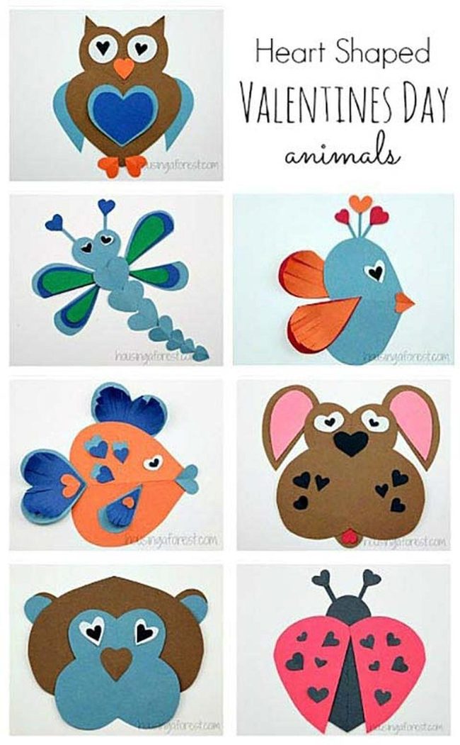 Paper Heart Creature Crafts