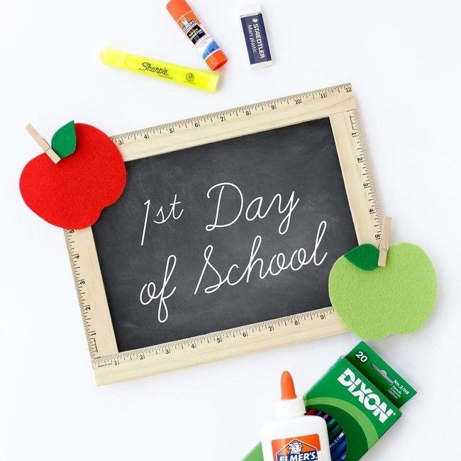 Chalkboard First Day Supplies