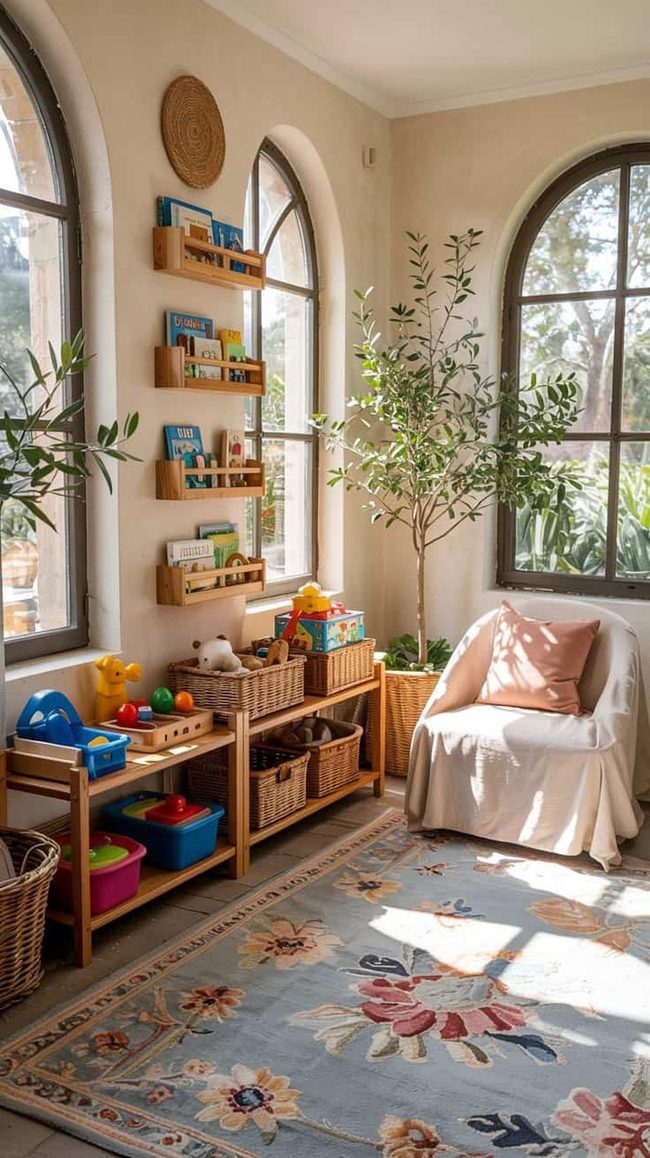 Child-Height Storage Wall Systems