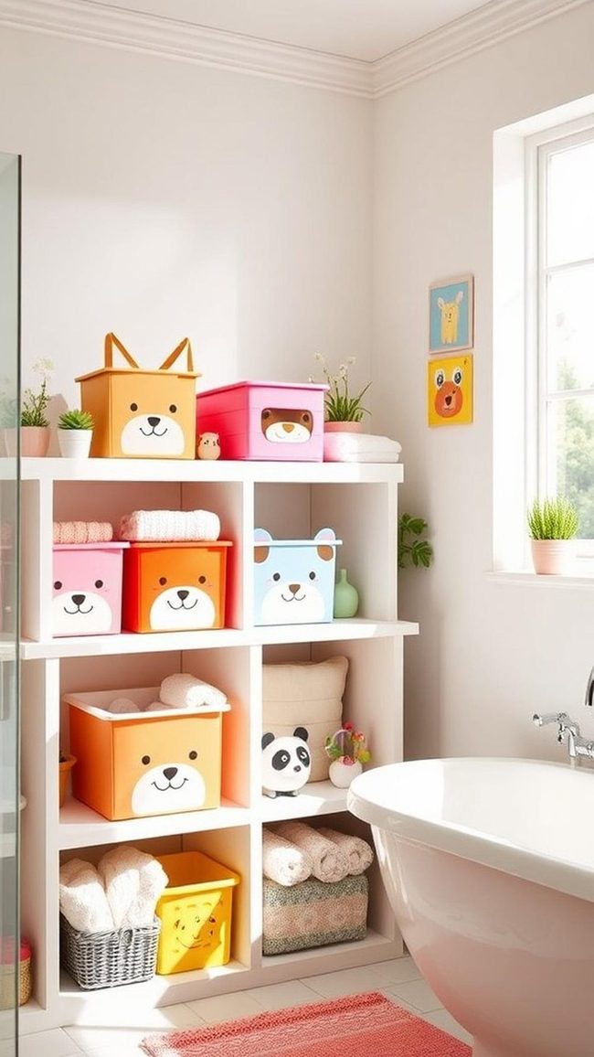 Friendly Animal Storage Bins for Kids