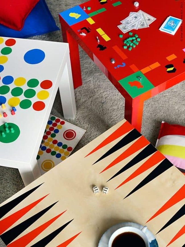 Colorful Game Board Lack Tables
