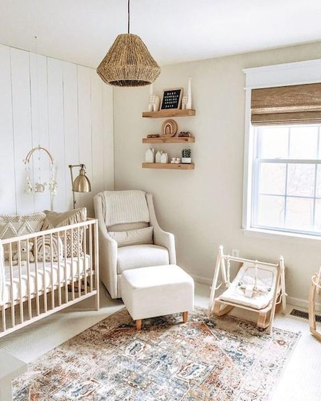 Cream Walls, Natural Wood Nursery