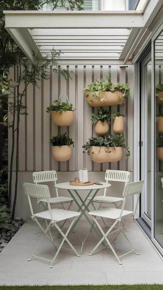 Small Space Dining with Foldable Furniture