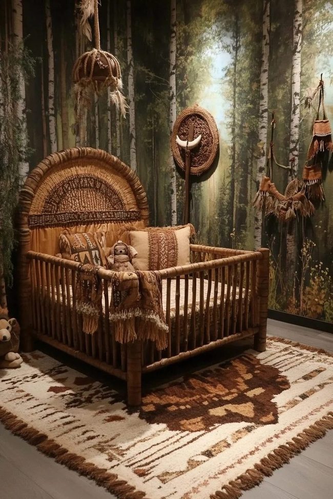 Woven Earth Tones Interior