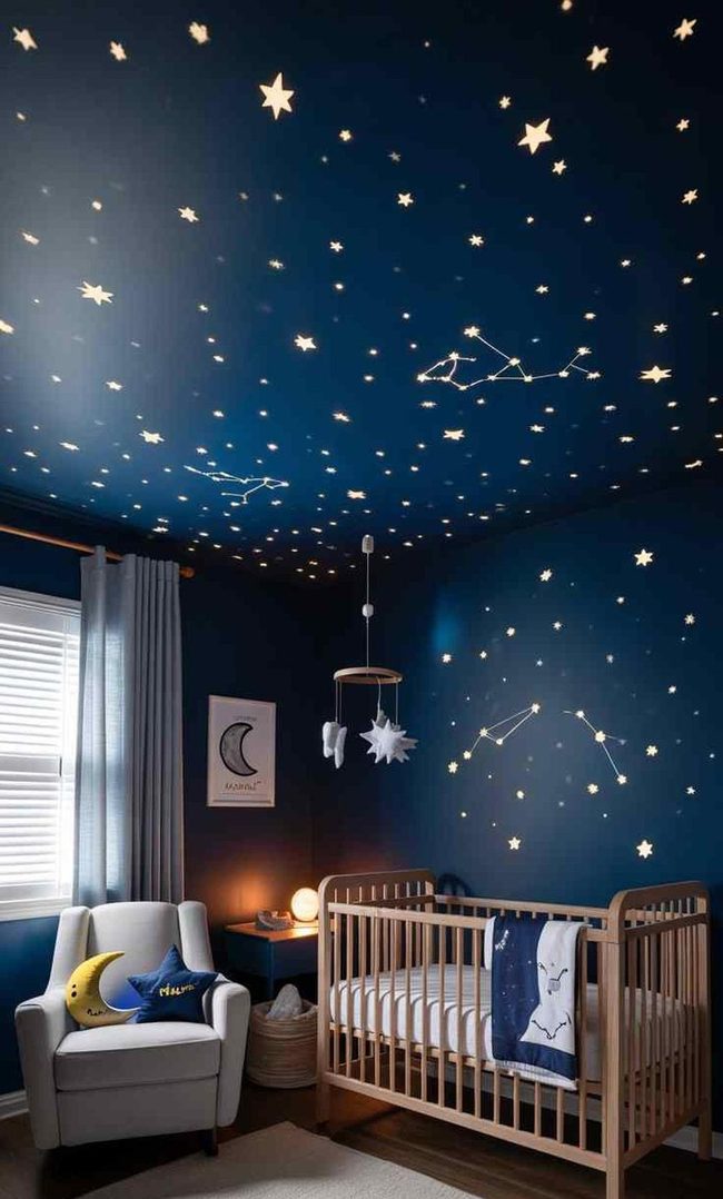 Glow Stars Deep Blue Ceiling