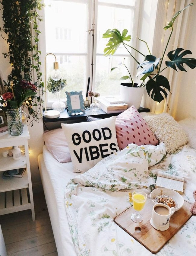 Bedroom Greenery Boho Retreat
