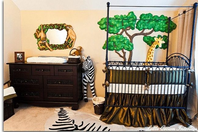 Black Crib, Green Jungle Walls