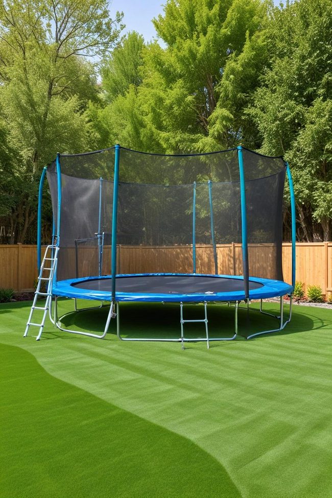 Backyard Trampoline Safety First