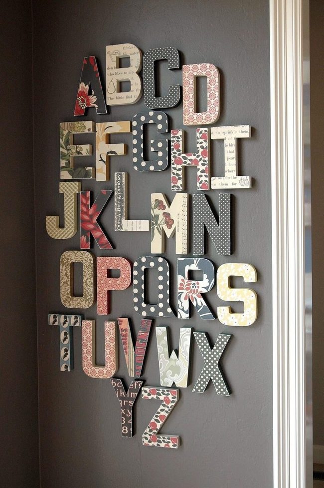 Colorful Letters Learning Wall