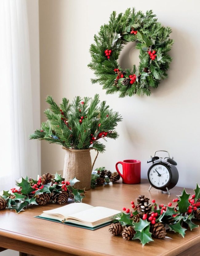 Holly Berries Transform Compact Dorm Spaces