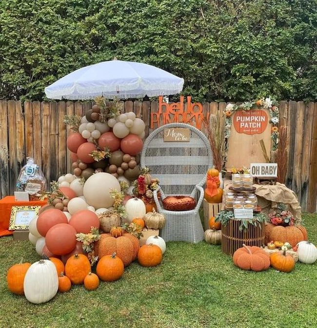 Autumn Balloon Pumpkin Celebration