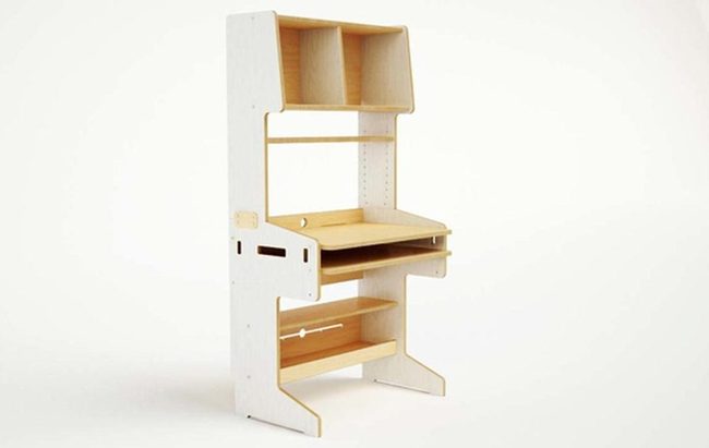 Natural Wood Workspace Organizer