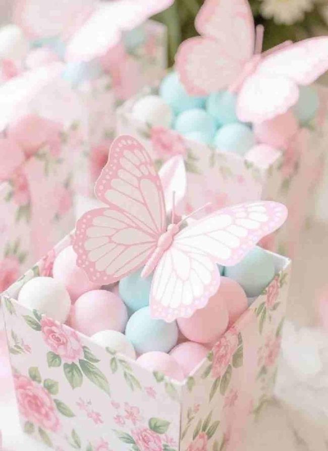 Pastel Butterflies For Every Guest