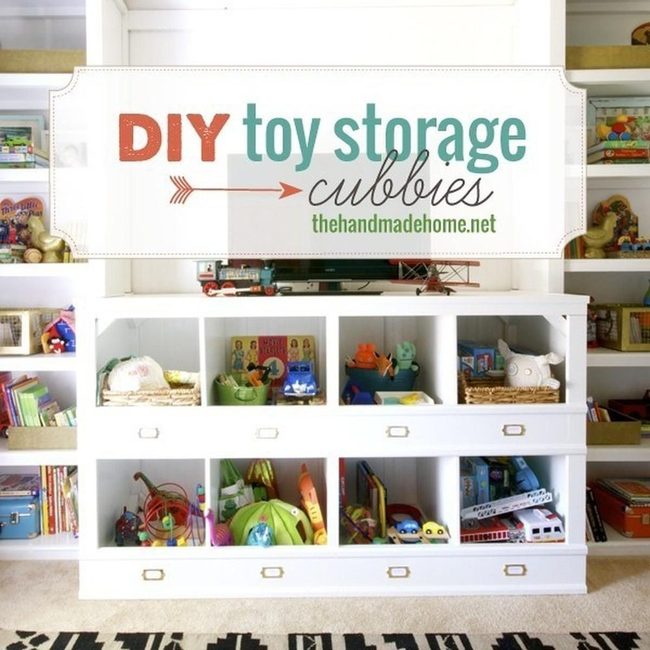 White Storage Bursts With Colorful Toys