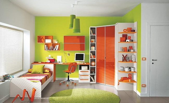 Green Walls, Orange Energy Burst
