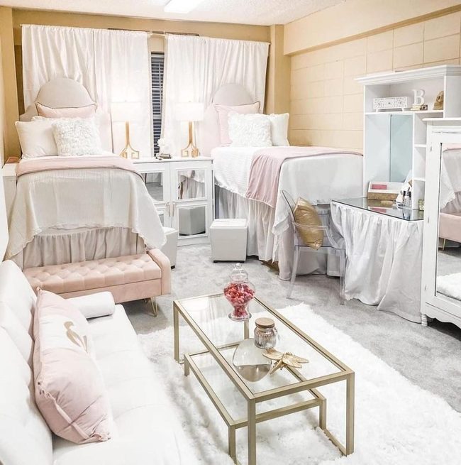 Pink Gold Dorm Refresh