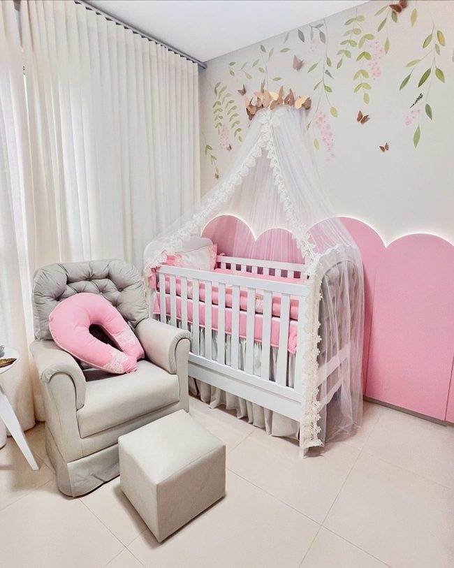 Pink Lace Butterfly Nursery