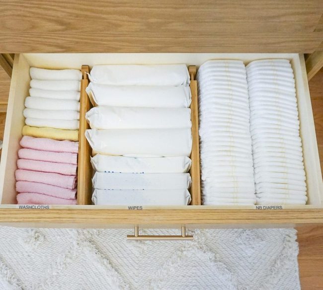 Clear Labels, Organized Baby Spaces