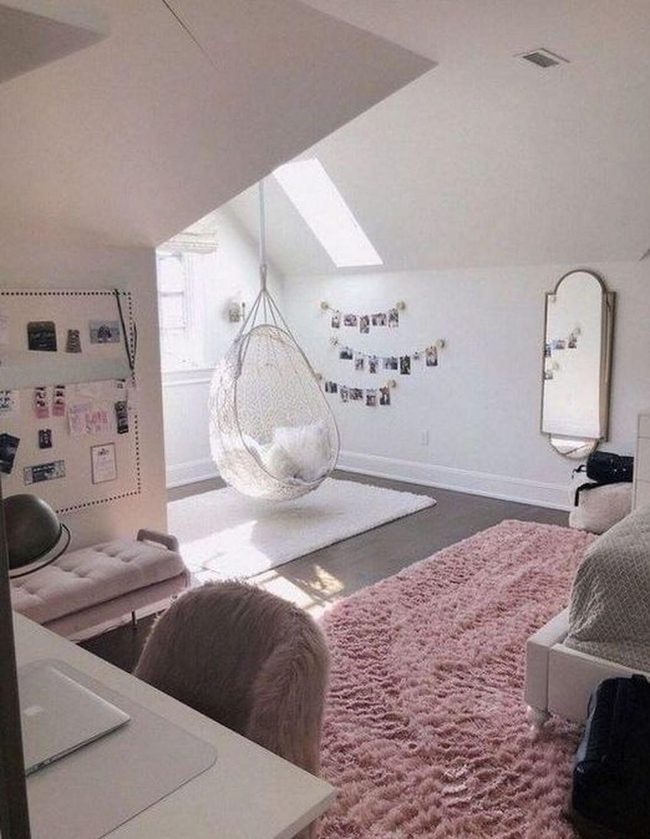 Pink Rug Reading Corner