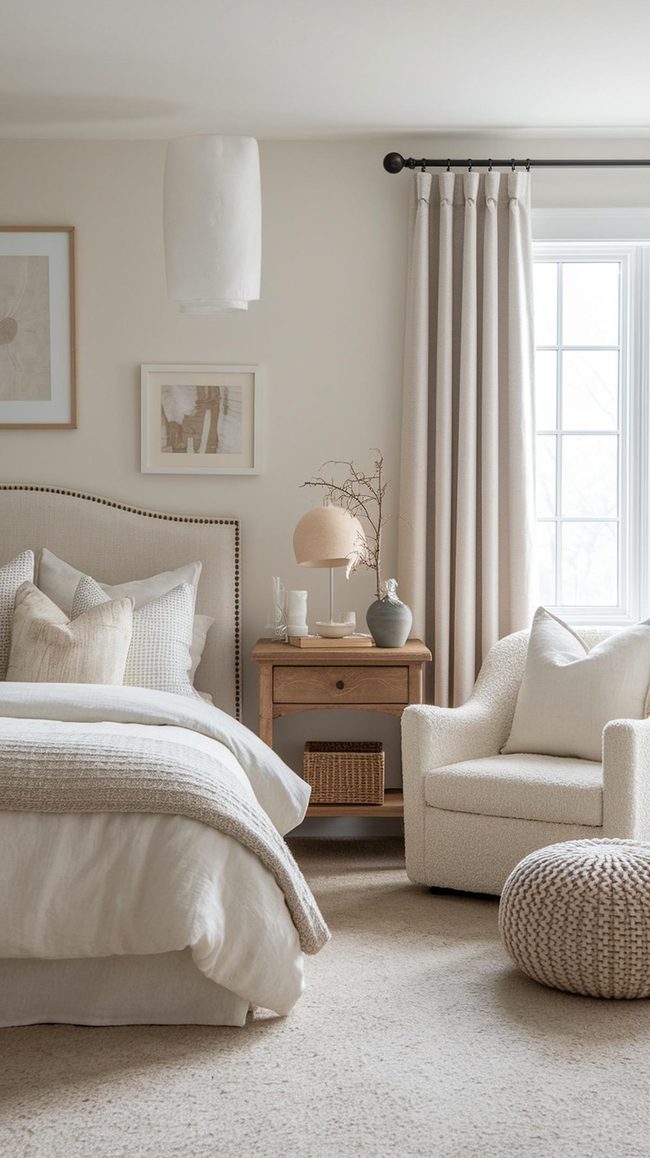 Sculptural Wall Art Meets Neutral Tones
