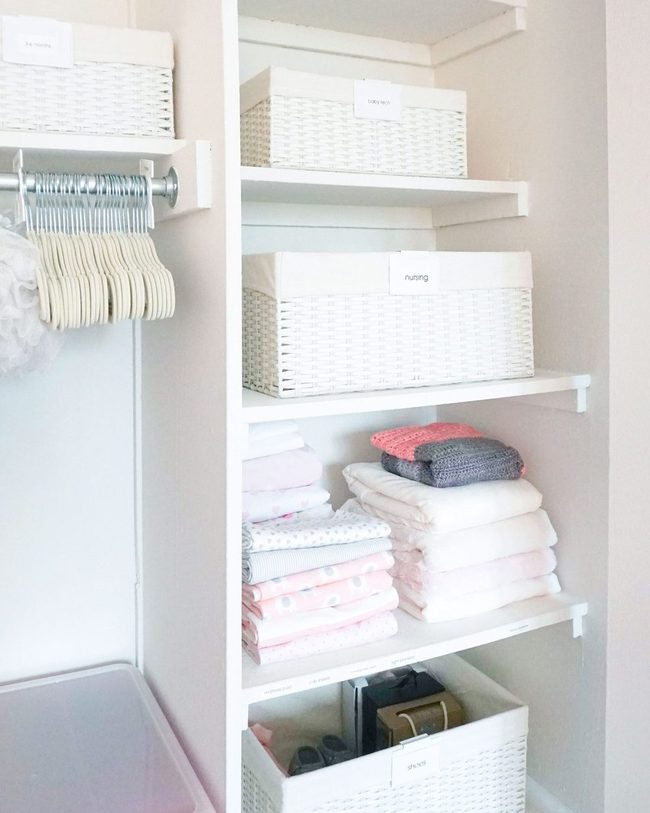 Oversized Baby Clothes Shelf Storage