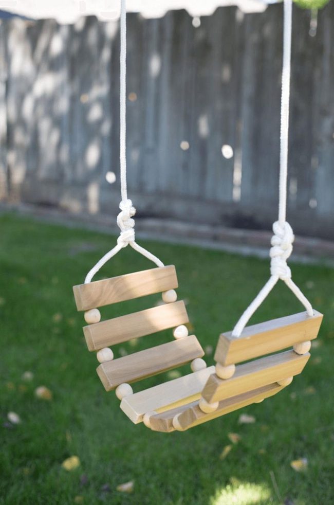 Colorful Musical Swing Set