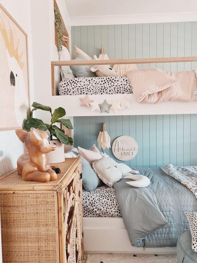 Green Blue Kids Bedroom Zoo