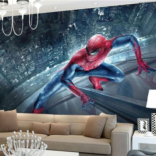 Spider-Man Mural Red And Blue