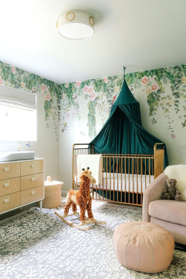 Golden Jungle Nursery Elegance