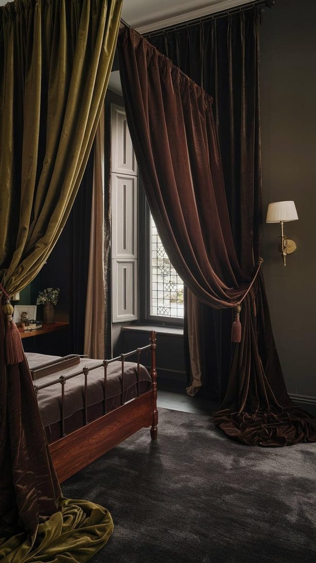 Jewel-Toned Velvet Drapes Winter